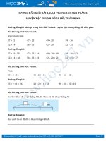 Giải bài tập Luyện tập chung đồng hồ, thời gian SGK Toán 1