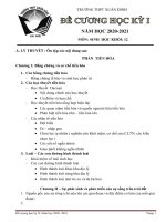 Đề cương ôn tập học kì 2 môn Sinh lớp 12 năm 2020 - 2021 THPT Xuân Đỉnh | Lớp 12, Sinh học - Ôn Luyện