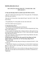 Đề cương ôn tập giữa học kì 1 môn Sử lớp 9 năm 2020 - 2021 THCS Chu Văn An chi tiết | Lịch sử, Lớp 9 - Ôn Luyện