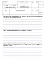 Đề thi học kì 2 môn Sinh học lớp 6 năm 2019-2020 có đáp án - Phòng GD&ĐT Quận 2