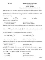 21  đề thi thử TN THPT 2021   môn vật lý   nhóm GV MGB   đề 21   file word có lời giải chi tiết 