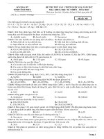 Đề thi thử lần 1 THPT Quốc gia năm 2017 môn Hóa học có đáp án - Sở GD&ĐT tỉnh Vĩnh Phúc
