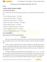 Đề thi học kì 2 lớp 3 môn Tiếng Việt năm 2020 - 2021 - Đề 3