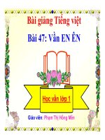 Tiếng Việt 1 bài 47 Vần EN ÊN | Ngữ văn, Lớp 1 - Ôn Luyện