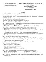 31  đề thi thử TN THPT 2021   môn sinh   chuyên vinh   nghệ an   lần 1   file word có lời giải chi tiết 