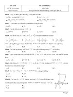 Đề thi thử TN THPT 2021   môn toán   bộ đề theo mức độ   GV ĐHSP   đề 5   file word có lời giải 