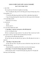 Giáo án môn Toán lớp 1 sách Cánh Diều - Bài 37: Em vui học Toán