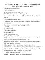 Giáo án môn Tự nhiên và xã hội lớp 1 sách Cánh Diều - Bài 19: Giữ an toàn cho cơ thể