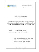 Nghiên cứu quy trình giao nhận hàng hóa nhập khẩu bằng đường biển tại cộng ty cổ phần vận tải và dịch vụ Phúc Tâm