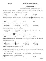 19  đề thi thử TN THPT 2021   môn toán   nhóm GV MGB   đề 19   file word có lời giải chi tiết 