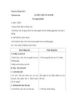 Giáo án bài Tập làm văn: Luyện tập tả người (Tả ngoại hình) (tt) - Tiếng việt 5 - GV.Lê T.Hoà