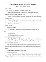 Giáo án môn Toán lớp 1 sách Cánh Diều - Bài 13: Em vui học Toán