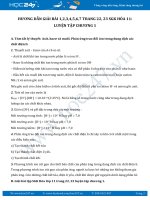 Hướng dẫn giải bài 1,2,3,4,5,6,7 trang 22, 23 SGK Hóa 11