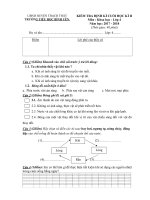 Đề thi học kì 2 môn Khoa học 4 năm 2017-2018 có đáp án - Trường Tiểu học Bình Yên