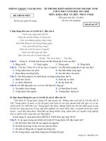 Đề thi học sinh giỏi môn Khoa học xã hội lớp 8 năm 2017-2018 - Phòng GD&ĐT Tam Dương - Mã đề 357 (Phần TNKQ)