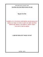 Nghiên cứu ứng dụng mô phỏng số để khảo sát động lực học và tối ưu kết cấu điều hướng trong hệ thống cấp phôi tự động theo nguyên lý rung động