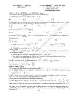 De thi hoc ki 2 toan lop 11 nam 2009 2010