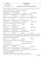 Đề thi thử TN THPT 2021   môn hóa   bộ đề theo mức độ   GV ĐHSP   đề 5   file word có lời giải 