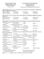 18  đề thi thử TN THPT 2021   môn tiếng anh   THPT chuyên huỳnh mẫn đạt   kiên giang   lần 1   file word có lời giải 