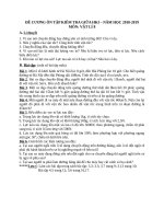 Đề cương ôn tập giữa học kì 1 môn Vật lí 8 năm 2018-2019 - Trường THCS Long Toàn