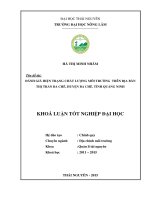 Đánh giá hiện trạng môi trường trên địa bàn thị trấn ba chẽ huyện ba chẽ tỉnh quảng ninh 