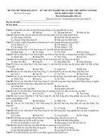 19  đề thi thử TN THPT 2021   môn địa lý   bộ đề chuẩn cấu trúc minh họa   đề 19   file word có lời giải 