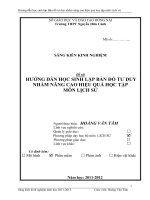 Sáng kiến kinh nghiệm: Hướng dẫn học sinh lập bản đồ tư duy nhằm nâng cao hiệu quả học tập môn Lịch sử