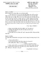 Đề thi học kì 2 môn Ngữ văn lớp 7 năm 2019-2020 có đáp án - Trường THCS Tây Sơn