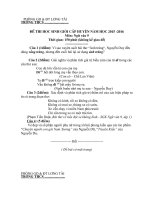 Đề thi HSG cấp huyện đợt 1 môn Ngữ văn lớp 9 năm 2015-2016 - Phòng GD&ĐT Lương Tài - Đề số 10