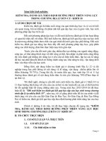 Sáng kiến kinh nghiệm: Kiểm tra, đánh giá theo định hướng phát triển năng lực trong chương Địa lí dân cư - khối 10
