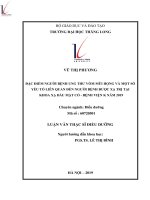 Tóm tắt luận văn thạc sĩ điều dưỡng đặc điểm người bệnh ung thư vòm mũi họng và một số yếu tố liên quan đến người bệnh được xạ trị tại khoa xạ đầu mặt cổ   bệnh viện k năm 2019 