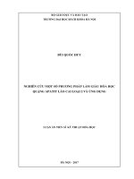 Nghiên cứu một số phương pháp làm giàu hóa học quặng apatit Lào Cai loại 2 và ứng dụng