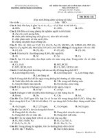 Đề thi HK2 môn Hoá học lớp 10 năm 2017 - THPT Phạm Văn Đồng - Mã đề 132