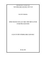 Hình thành năng lực đọc cho trẻ 56 tuổi ở trường mầm non (Luận án tiến sĩ)