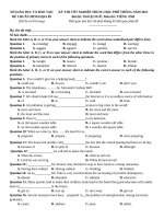 9  đề thi thử TN THPT 2021   môn tiếng anh   bộ đề chuẩn cấu trúc minh họa   đề 9   file word có lời giải 