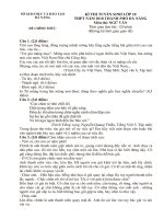 Đề thi tuyển sinh vào lớp 10 môn Ngữ văn năm 2018-2019 có đáp án - Sở GD&ĐT Đà Nẵng