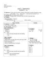 English 6Unit 1Leson 1