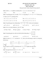 17  đề thi thử TN THPT 2021   môn toán   nhóm GV MGB   đề 17   file word có lời giải chi tiết 