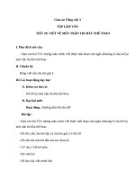 Giáo án bài TLV: Viết về một trận thi đấu thể thao - Tiếng việt 3 - GV.N.Phương Mai