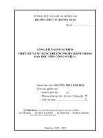 Sáng kiến kinh nghiệm: Thiết kế và sử dụng phương pháp graph trong dạy học môn Công nghệ 11