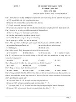 15  đề thi thử TN THPT 2021   môn sinh   penbook   đề số 15   file word có lời giải 