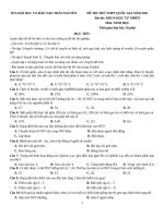 17  đề thi thử TN THPT 2021   môn sinh   sở GD đt thái nguyên   lần 1   file word có lời giải chi tiết 