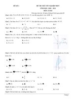 3  đề thi thử TN THPT 2021   môn toán   penbook   đề số 3   file word có lời giải 