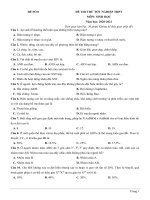 8  đề thi thử TN THPT 2021   môn sinh học   nhóm GV MGB   đề 8   file word có lời giải chi tiết 