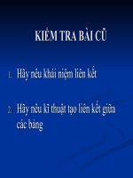 Bài giảng Tin học 12 - Bài 8: Truy vấn dữ liệu (Lê Vinh Quang)