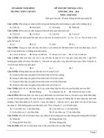 10  đề thi thử TN THPT 2021   môn sinh   THPT chuyên thái bình   lần 2   file word có lời giải chi tiết 