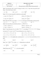 Đề thi thử TN THPT 2021   môn toán   bộ đề theo mức độ   GV ĐHSP   đề 17   file word có đáp án 