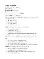 Đề kiểm tra 45 phút học kì 2 môn Vật lí 9 có đáp án - Trường THCS Yên Thế