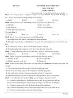 10  đề thi thử TN THPT 2021   môn sinh học   nhóm GV MGB   đề 10   file word có lời giải chi tiết 