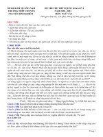 22  đề thi thử TN THPT 2021   ngữ văn   chuyên nguyễn bỉnh khiêm   quảng nam   lần 1   file word có lời giải 